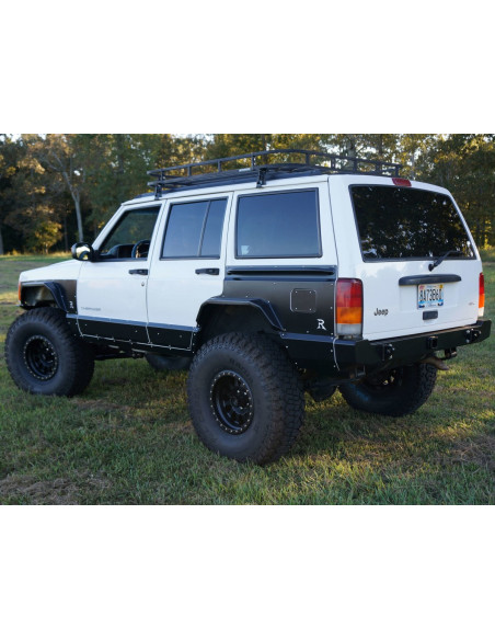 GUARDABARROS DE ACERO DELANTEROS Y TRASEROS RUSTY'S ALTA COMPENSACION JEEP XJ 4 PUERTAS