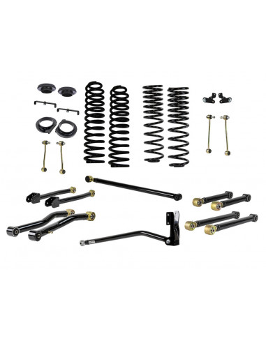 KIT DE SUSPENSION AVANZADO 4" RUSTY'S JEEP GLADIATOR JT CON EXTREMOS DE GOMA SIN AMORTIGUADORES GAS 2018-2023