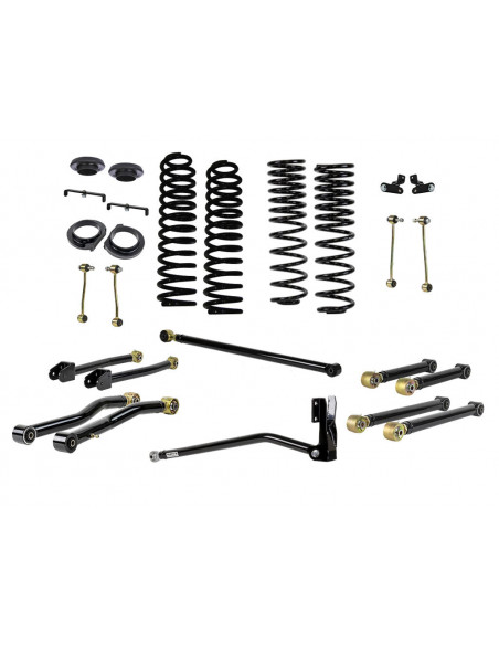 KIT DE SUSPENSION AVANZADO 4" RUSTY'S JEEP GLADIATOR JT CON EXTREMOS DE GOMA SIN AMORTIGUADORES GAS 2018-2023