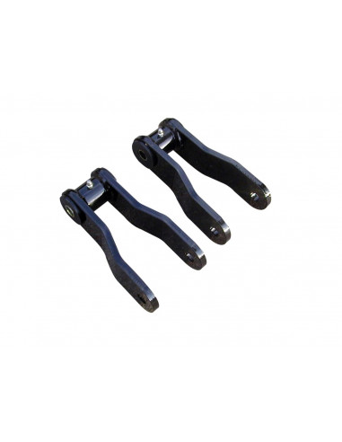 GRILLETES RUSTY'S OFFROAD XJ EXTENDIDOS 0.75" ENGRASABLES PAR ACERO 3/8"