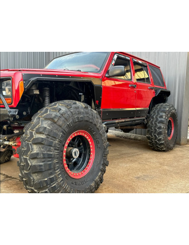 GUARDABARROS DELANTEROS Y TRASEROS RUSTY'S CRAWLER ALTA COMPENSACION ACERO XJ 4 PUERTAS