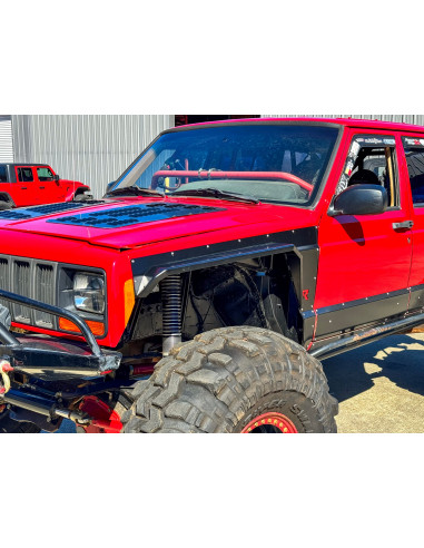 GUARDABARROS DELANTEROS DE ACERO ALTA DESPEJADA CRAWLER RUSTY'S PARA JEEP CHEROKEE XJ