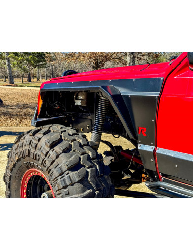 GUARDABARROS DELANTEROS DE ACERO ALTA DESPEJADA CRAWLER RUSTY'S PARA JEEP CHEROKEE XJ
