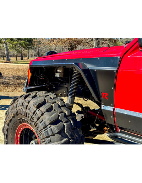GUARDABARROS DELANTEROS DE ACERO ALTA DESPEJADA CRAWLER RUSTY'S PARA JEEP CHEROKEE XJ