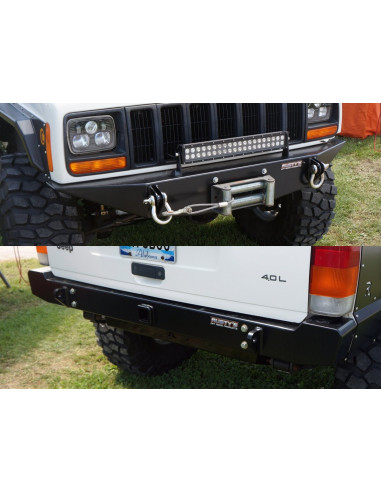 PAQUETE PARAGOLPES DELANTERO Y TRASERO TRAIL RUSTY'S PARA JEEP XJ CHEROKEE