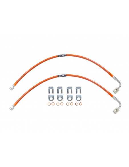 MANGUERAS DE FRENO TRASERAS ACERO INOXIDABLE RUSTY'S JEEP JK