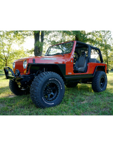 PAQUETE COMPLETO DE GUARDABARROS RUSTY'S OFFROAD JEEP TJ / LJ WRANGLER 1997-2006