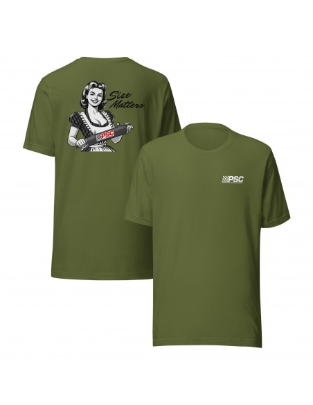 CAMISETA RETRO PSC "SIZE MATTERS" PIEDRA / 4XL