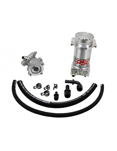 KIT BOMBA DIRECCION HIDRAULICA TIPO II PSC PRO TOURING - CAJA DIRECCION / HYDRO-BOOST / ALUMINIO PULIDO