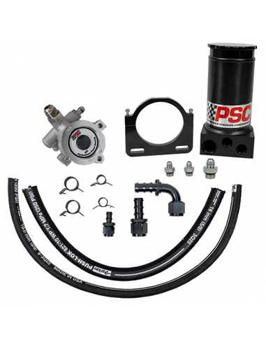 KIT BOMBA DIRECCION HIDRAULICA TIPO II PSC PRO TOURING - CAJA DIRECCION / HYDRO-BOOST / ALUMINIO PULIDO