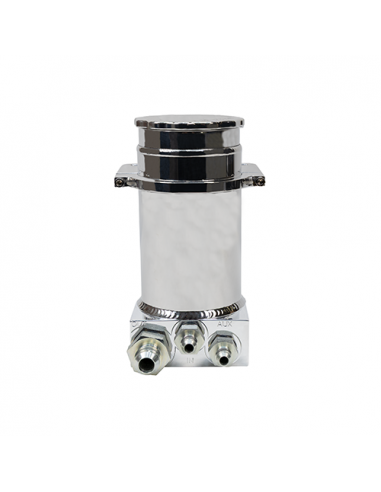 DEPOSITO REMOTO DE FLUIDO DIRECCION HIDRAULICA PSC PRO TOURING STREET ALUMINIO CEPILLADO 8.25"