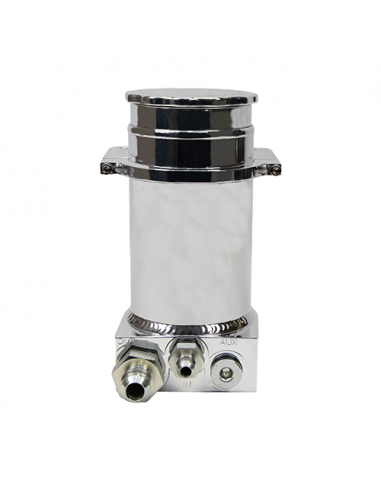 DEPOSITO REMOTO DE FLUIDO DIRECCION HIDRAULICA PSC PRO TOURING STREET ALUMINIO CEPILLADO 8.25"