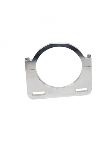 SOPORTE MONTAJE DEPOSITO REMOTO PSC - ABRAZADERA DOS PIEZAS ALUMINIO NEGRO ANODIZADO