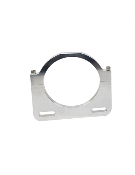 SOPORTE MONTAJE DEPOSITO REMOTO PSC - ABRAZADERA DOS PIEZAS ALUMINIO NEGRO ANODIZADO