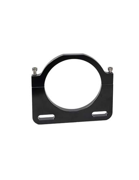 SOPORTE MONTAJE DEPOSITO REMOTO PSC - ABRAZADERA DOS PIEZAS ALUMINIO NEGRO ANODIZADO