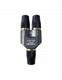 APEX RACOR EN Y 3/8 FREE FLOW PARA MANGUERA TRENZADA APEX - BIFURCADOR INFLADO MULTIPLE