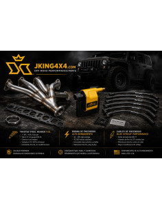Kit Performance Jeep 4.0L – Header + Bobina + Cables Blue...