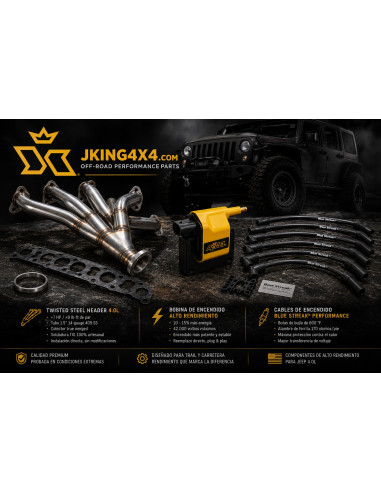 Kit Performance Jeep 4.0L – Header + Bobina +...