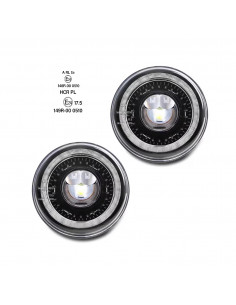 PAIR 7" LED HEADLIGHT HOMOLOGATED