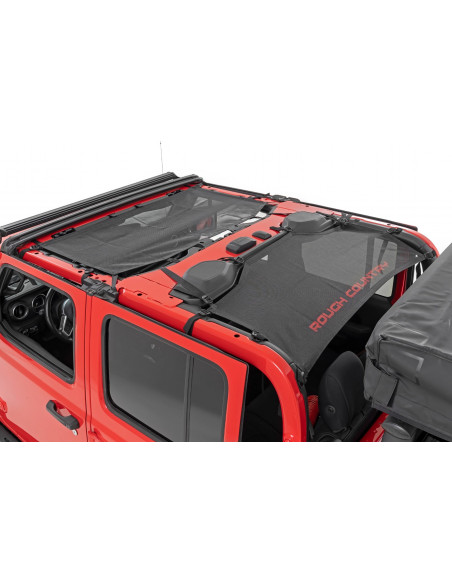 ROUGH COUNTRY TECHO Bikini Mesh Plus Negro | Jeep Gladiator JT