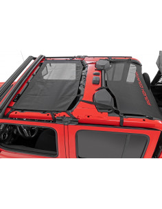 ROUGH COUNTRY Mesh Bikini Top Plus Black | Jeep Gladiator JT 2