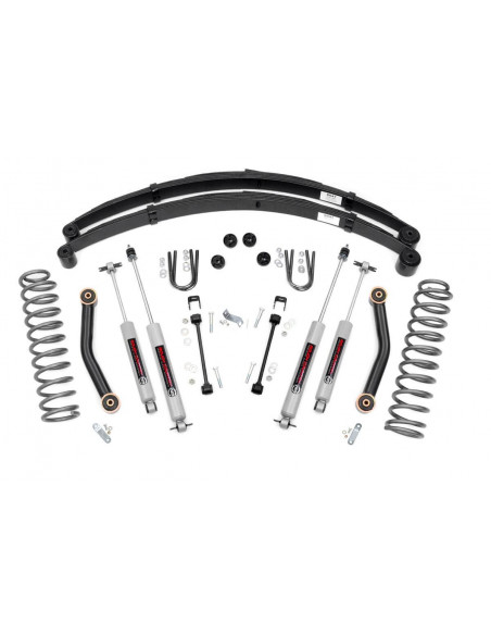 ROUGH COUNTRY SUSPENSION KIT 4.5" RR Springs | Jeep Cherokee XJ