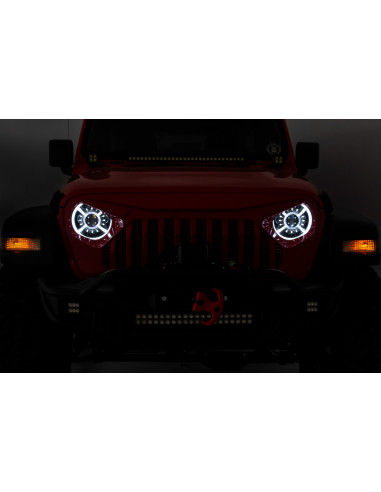 ROUGH COUNTRY 9" DRL Halo LED Headlights DOT...