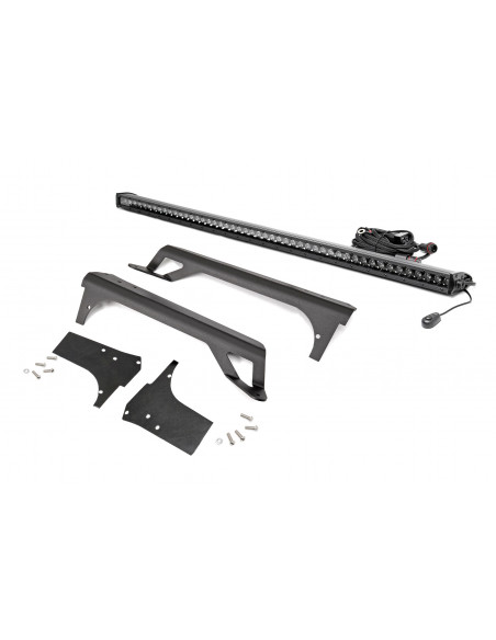 ROUGH COUNTRY ILUMINACION Barra LED 50" Negra DRL Parabrisas | Jeep Wrangler TJ