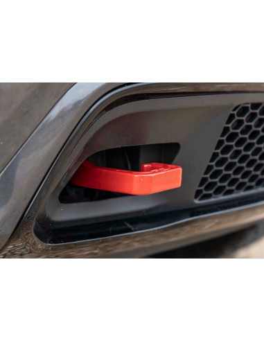 ROUGH COUNTRY Forged Tow Hooks Red | Jeep Grand...