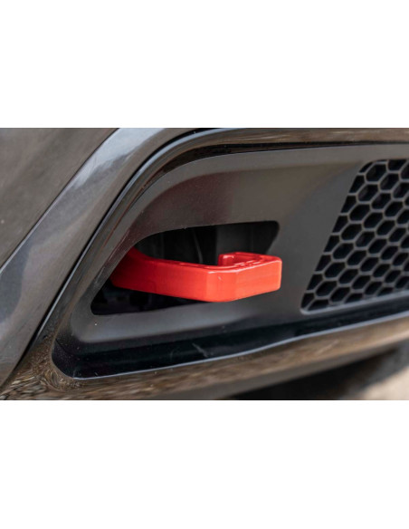 ROUGH COUNTRY Forged Tow Hooks Red | Jeep Grand Cherokee