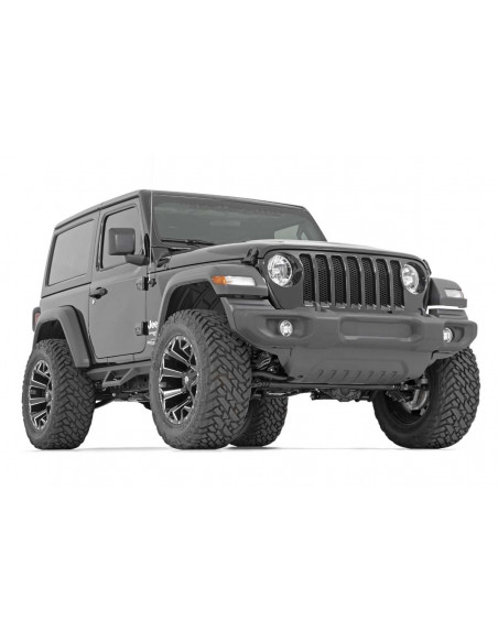 ROUGH COUNTRY Contoured Drop Steps | 2 Door | Jeep Wrangler JL