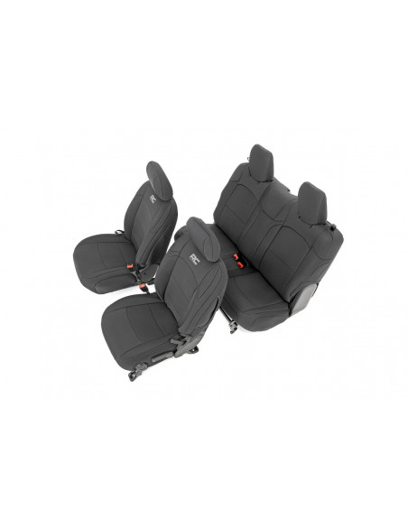 ROUGH COUNTRY Interior Fundas Asientos Delanteras y Traseras | Jeep Wrangler JL