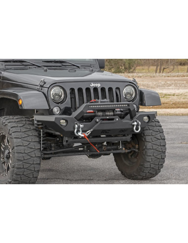 ROUGH COUNTRY Front Bumper Sport OE Fog | Jeep...