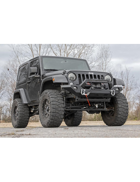 ROUGH COUNTRY Front Bumper Sport OE Fog | Jeep Wrangler JK JL | Jeep Gladiator JT