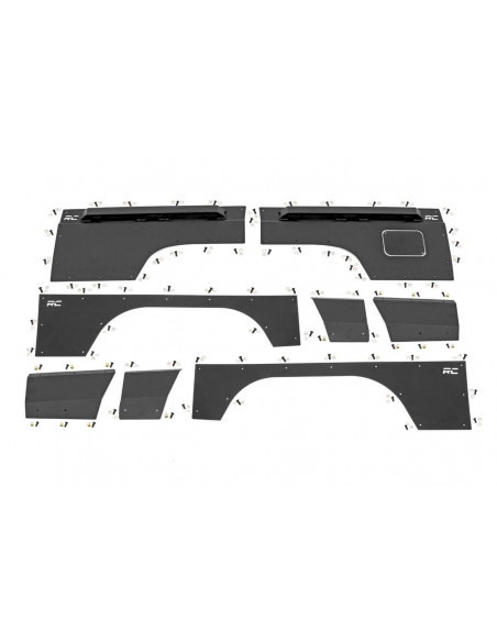 ROUGH COUNTRY Full Body Armor FR & RR Combo | Jeep Cherokee XJ
