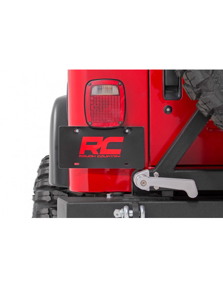 ROUGH COUNTRY Adaptador Matricula | Jeep Wrangler TJ | Wrangler Unlimited