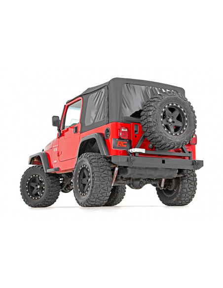 ROUGH COUNTRY Rear Bumper with Tire Carrier | Jeep Wrangler TJ | Wrangler Unlimited