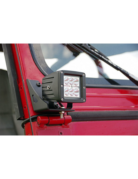 ROUGH COUNTRY Iluminacion Soporte Inferior Parabrisas | Jeep Wrangler YJ