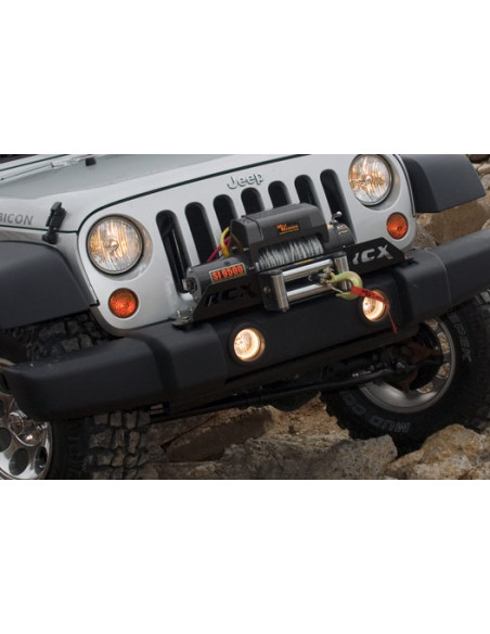 ROUGH COUNTRY Winch Mounting Plate Factory Bumper | Jeep Wrangler JK