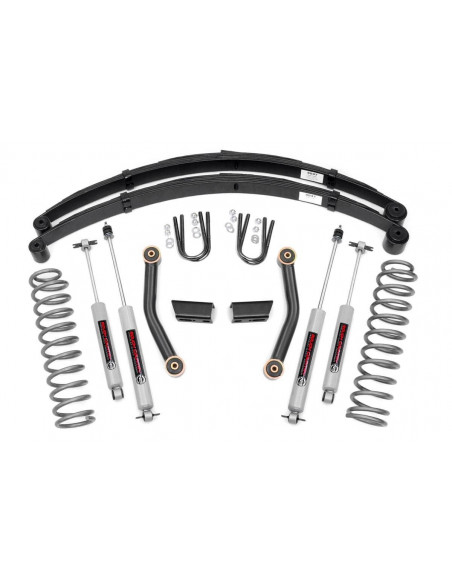 ROUGH COUNTRY 3 Inch Lift Kit Series II RR Springs | Jeep Cherokee XJ