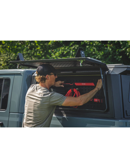 ROUGH COUNTRY MOLLE Bed Cap Side Storage Bin Driver Side | Jeep Gladiator JT