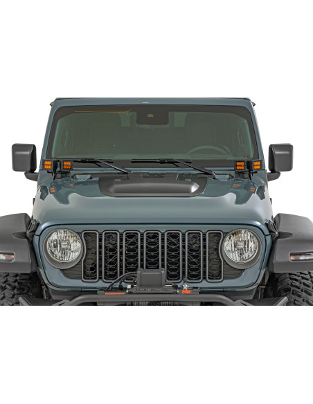 ROUGH COUNTRY Toma de Aire Capo PSE Silver Zynith | Jeep Gladiator JT | Jeep Wrangler JL