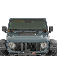 ROUGH COUNTRY Hood Scoop PX8 Black | Jeep Wrangler JL |... 2