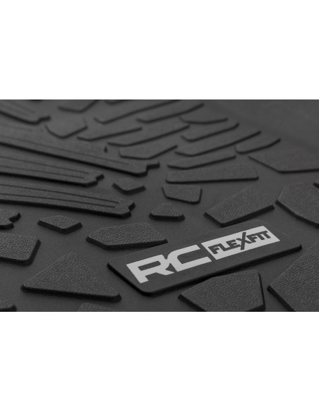 ROUGH COUNTRY Flex-Fit Front Floor Mats | Jeep Wrangler JL 2 Door