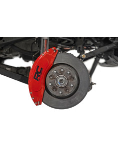 ROUGH COUNTRY Rear Caliper Covers Red Sport | Jeep...