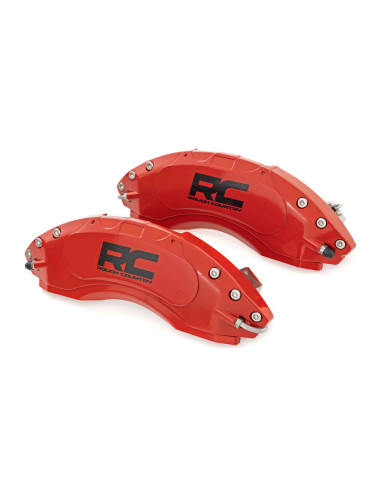 ROUGH COUNTRY Rear Caliper Covers Red Sport |...