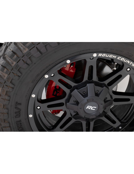 ROUGH COUNTRY Rear Caliper Covers Red Sport | Jeep Wrangler JL