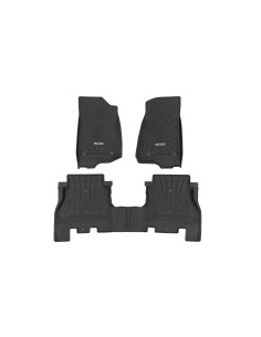 ROUGH COUNTRY Flex-Fit Floor Mats Front & Rear | Jeep...