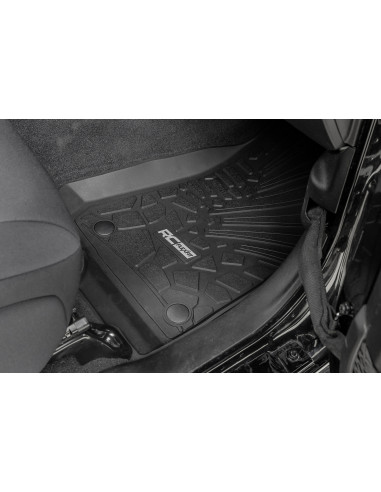 ROUGH COUNTRY Flex-Fit Floor Mats Front & Rear...