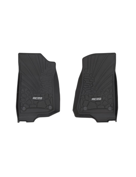 ROUGH COUNTRY Alfombrillas Flex-Fit Delanteras | Jeep Wrangler JL Unlimited 4 Puertas